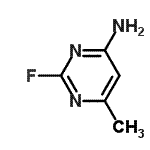 CAS 登录号：18260-54-3， 2-氟-6-甲基-4-嘧啶胺