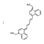 CAS#: 18300-31-7, 1-Ethyl-4-[(1E,3E,5E)-5-(1-Ethyl-4(1H)-Quinolinylidene)-1,3-Pentadien-1-Yl]Quinolinium Iodide