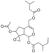 CAS#: 18361-41-6, 3-Methylvaleric Acid 6-Acetyloxy-4A,5,6,7alpha-Tetrahydro-4-[(3-Methyl-1-Oxobutoxy)Methyl]Spiro[Cyclopenta[c]Pyran-7(1H),2'-Oxiran]-1-Yl Ester