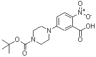 CAS#: 183622-36-8, 5-(4-{[(2-Methyl-2-Propanyl)Oxy]Carbonyl}-1-Piperazinyl)-2-Nitrobenzoic Acid