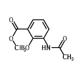 CAS 登录号：184151-07-3， 甲基3-乙酰氨基-2-羟基苯甲酸酯