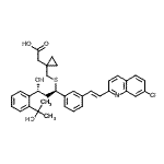 CAS#: 184763-29-9, {1-[({(1R,3R)-1-{3-[(E)-2-(7-Chloro-2-Quinolinyl)Vinyl]Phenyl}-3-Hydroxy-3-[2-(2-Hydroxy-2-Propanyl)Phenyl]Propyl}Sulfanyl)Methyl]Cyclopropyl}Acetic Acid