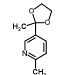 CAS#: 184766-45-8, 2-Methyl-5-(2-Methyl-1,3-Dioxolan-2-Yl)Pyridine