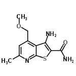 CAS#: 185430-52-8, 3-Amino-4-(Methoxymethyl)-6-Methylthieno[2,3-b]Pyridine-2-Carboxamide