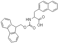 CAS 登录号：186320-03-6， alpha-[[(9H-芴-9-基甲氧基)羰基]氨基]-2-萘丙酸