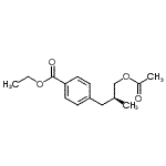 CAS 登录号：186344-99-0， 乙基4-[(2S)-3-乙酰氧基-2-甲基丙基]苯甲酸酯