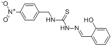 CAS#: 186453-54-3, 1-[(4-Nitrophenyl)Methyl]-3-[[(E)-(6-Oxo-1-Cyclohexa-2,4-Dienylidene)Methyl]Amino]Thiourea