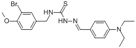 CAS#: 186453-66-7, 1-[(3-Bromo-4-Methoxyphenyl)Methyl]-3-[(4-Diethylaminophenyl)Methylideneamino]Thiourea