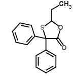 CAS#: 18648-77-6, 2-Ethyl-4,4-Diphenyl-1,3-Oxathiolan-5-One