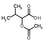 CAS 登录号：18667-97-5， 2-乙酰氧基-3-甲基丁酸