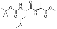 CAS#: 18670-99-0, Methyl 2-[[2-[(2-Methylpropan-2-Yl)Oxycarbonylamino]-4-Methylsulfanylbutanoyl]Amino]Propanoate