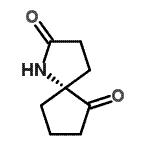 CAS 登录号：187106-15-6， (5R)-1-氮杂螺[4.4]壬烷-2,6-二酮