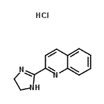 CAS 登录号：187173-05-3， 2-(4,5-二氢-1H-咪唑-2-基)喹啉盐酸盐(1:1)