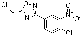 CAS 登录号：187399-90-2， 5-(氯甲基)-3-(4-氯-3-硝基苯基)-1,2,4-恶二唑