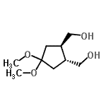 CAS 登录号：187528-21-8， [(1R,2R)-4,4-二甲氧基-1,2-环戊烷二基]二甲醇