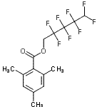 CAS 登录号：18770-69-9， 2,2,3,3,4,4,5,5-辛氟戊基2,4,6-三甲基苯甲酸酯
