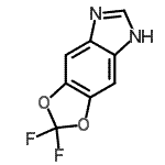 CAS 登录号：188028-35-5， 2,2-二氟-5H-[1,3]二氧杂环戊并[4,5-f]苯并咪唑