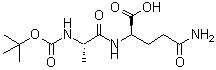 CAS 登录号：18814-50-1， N-{[(2-甲基-2-丙基)氧基]羰基}-L-丙氨酰-D-alpha-谷氨酰胺