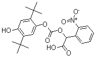 CAS#: 188263-75-4, alpha-[[[2,5-Bis(1,1-Dimethylethyl)-4-Hydroxyphenoxy]Carbonyl]Oxy]-2-Nitro-Benzeneacetic Acid