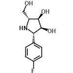 CAS 登录号：188744-96-9， (2S,3S,4R,5R)-2-(4-氟苯基)-5-(羟基甲基)-3,4-吡咯烷二醇