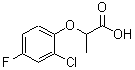 CAS 登录号：1892-92-8， 2-(2-氯-4-氟苯氧基)丙酸