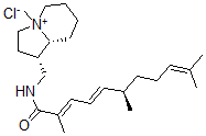 CAS#: 189580-08-3, (2E,4E,6R)-N-[[(1S,8aR)-4-Methyl-1,2,3,5,6,7,8,8a-Octahydroindolizin-4-Ium-1-Yl]Methyl]-2,6,10-Trimethylundeca-2,4,9-Trienamide Chloride