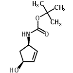 CAS 登录号：189625-12-5， 2-甲基-2-丙基[(1R,4S)-4-羟基-2-环戊烯-1-基]氨基甲酸酯