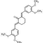 CAS 登录号：18977-33-8， (2E,6E)-2,6-二(3,4-二甲氧基苄亚基)环己酮