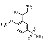 CAS 登录号：189814-01-5， 3-(2-氨基-1-羟基乙基)-4-甲氧基苯磺酰胺