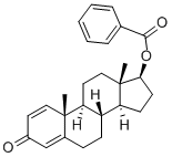CAS 登录号：19041-66-8， (17B)-17-(苯甲酰氧基)-雄甾-1,4-二烯-3-酮