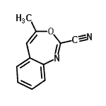 CAS#: 19062-85-2, 4-Methyl-3,1-Benzoxazepine-2-Carbonitrile