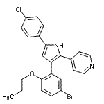 CAS#: 191034-25-0, 4-[3-(5-Bromo-2-Propoxyphenyl)-5-(4-Chlorophenyl)-1H-Pyrrol-2-Yl]Pyridine