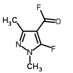 CAS 登录号：191614-02-5， 5-氟-1,3-二甲基-1H-吡唑-4-羰基氟化物