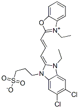 CAS#: 19163-98-5, 2-[3-[5,6-Dichloro-1-Ethyl-1,3-Dihydro-3-(3-Sulphonatopropyl)-2H-Benzimidazol-2-Ylidene]Prop-1-Enyl]-3-Ethylbenzoxazolium inner salt