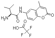 CAS 登录号：191723-67-8， H-缬氨酰-7-氨基-4-甲基香豆素三氟乙酸盐
