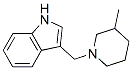 CAS 登录号：19213-30-0， 3-[(3-甲基哌啶基)甲基]-1H-吲哚