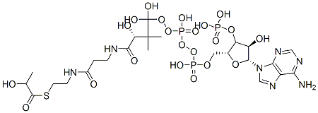 CAS#: 1926-57-4, [(2R,3R,4R,5R)-5-(6-Aminopurin-9-Yl)-4-Hydroxy-2-[[Hydroxy-[Hydroxy-[(3R)-3-Hydroxy-3-[2-[2-(2-Hydroxypropanoylsulfanyl)Ethylcarbamoyl]Ethylcarbamoyl]-2,2-Dimethyl-Propoxy]Phosphoryl]Oxy-Phosphoryl]Oxymethyl]Oxolan-3-Yl]Oxyphosphonic Acid