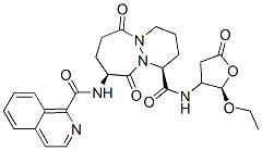 CAS 登录号：192755-52-5， (1S,9S)-N-[(2R,3S)-2-乙氧基-5-氧代四氢呋喃-3-基]-9-(异喹啉-1-羰基氨基)-6,10-二氧代-2,3,4,7,8,9-六氢-1H-哒嗪并[1,2-a]二氮杂卓-1-甲酰胺