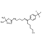 CAS 登录号：192876-03-2， 2-甲基-2-丙基(2-{[(E)-{5-羟基-1-[4-(三氟甲基)苯基]戊亚基}氨基]氧基}乙基)氨基甲酸酯
