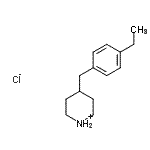CAS 登录号：193357-73-2， 4-(4-乙基苄基)哌啶鎓氯化物