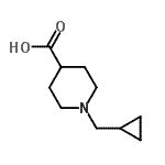 CAS 登录号：193538-83-9， 1-(环丙基甲基)-4-哌啶羧酸