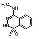 CAS#: 193687-30-8, N-Methyl-2H-1,2,3-Benzothiadiazin-4-Amine 1,1-Dioxide