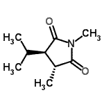 CAS 登录号：193819-92-0， (3R,4R)-3-异丙基-1,4-二甲基-2,5-吡咯烷二酮