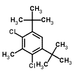 CAS#: 19404-57-0, 2,4-Dichloro-3-Methyl-1,5-Bis(2-Methyl-2-Propanyl)Benzene