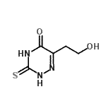 CAS#: 19410-89-0, 6-(2-Hydroxyethyl)-3-Thioxo-3,4-Dihydro-1,2,4-Triazin-5(2H)-One
