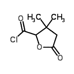 CAS 登录号：194421-60-8， 3,3-二甲基-5-氧代四氢-2-呋喃甲酰氯