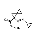 CAS 登录号：194468-58-1， 甲基1-[(E)-环丙基偶氮]螺[2.2]戊烷-1-羧酸酯