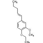 CAS 登录号：195192-81-5， 1-乙氧基-2-甲氧基-4-[(1E)-1-戊烯-1-基]苯