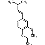 CAS 登录号：195192-82-6， 1-乙氧基-2-甲氧基-4-[(1E)-3-甲基-1-丁烯-1-基]苯