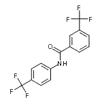 CAS 登录号：195371-89-2， 3-(三氟甲基)-N-[4-(三氟甲基)苯基]苯甲酰胺